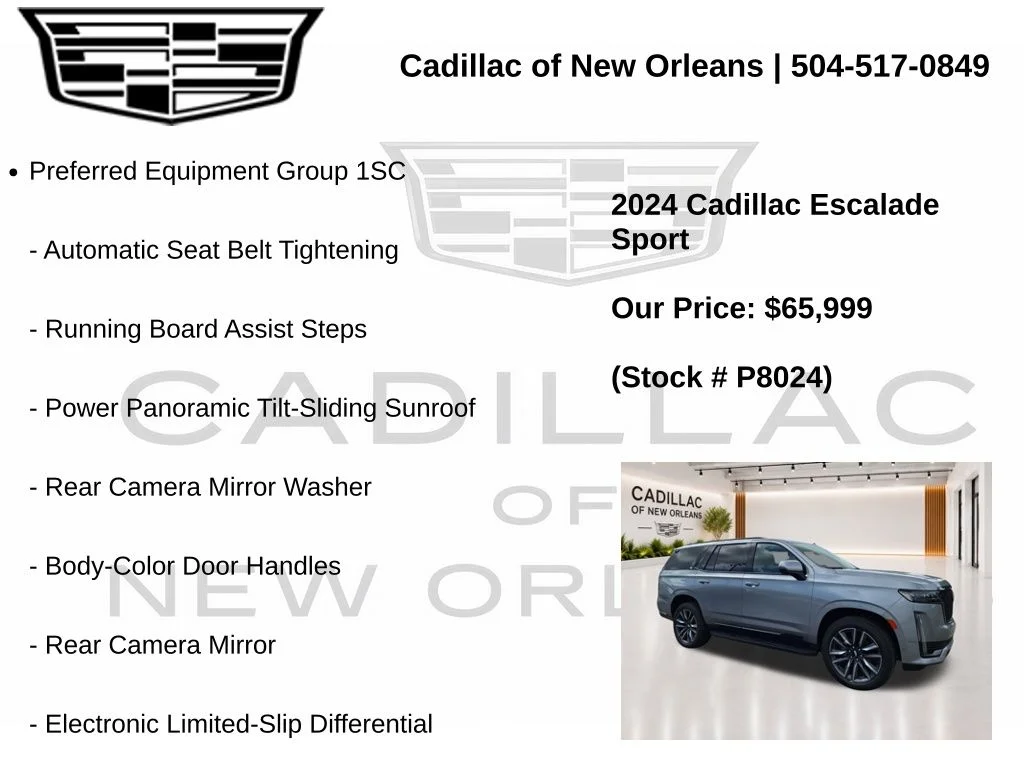 Used 2024 Silver Cadillac Sport image 7
