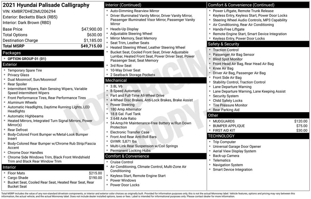 Used 2021 Black Hyundai Calligraphy image 13