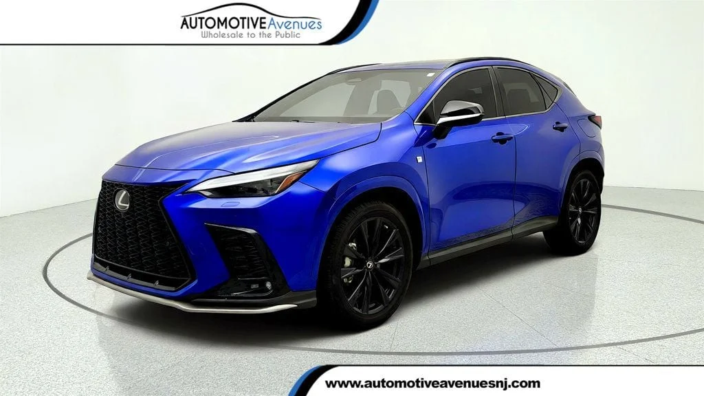Used 2022 Ultrasonic Blue Mica 2.0 Lexus NX 450h+ F SPORT AWD w/ Panoramic View Monitor & 6.6kW Charger image 1