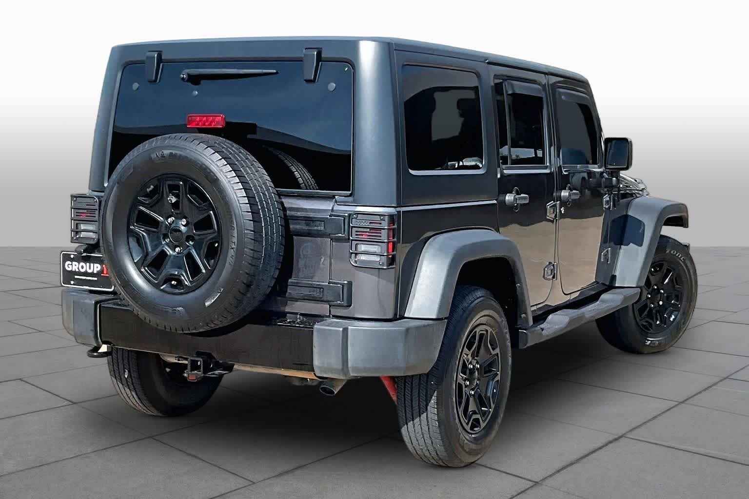 Used 2017 Granite Crystal Metallic Clearcoat Jeep Willys Wheeler image 13