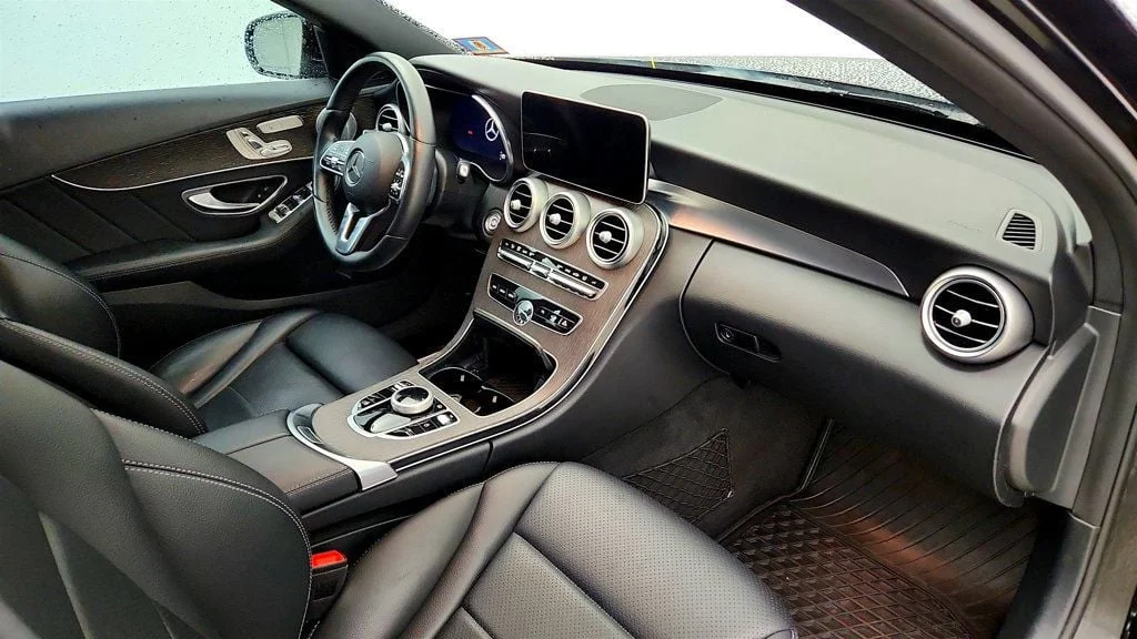 Used 2020 Black Mercedes-Benz C 300 4MATIC Sedan w/ AMG® Line & Premium Pkgs & Panorama Sunroof image 24