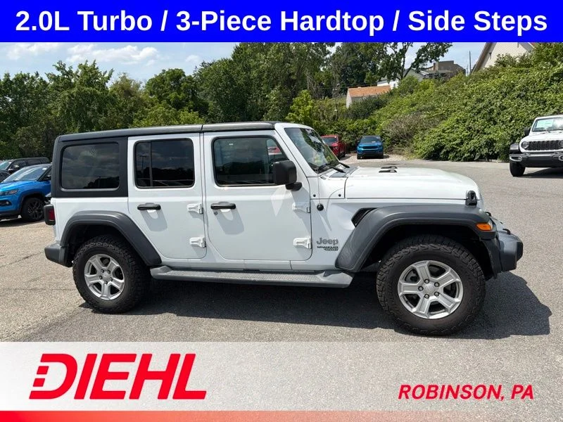 Used 2020 White Jeep Unlimited Sport S image 5