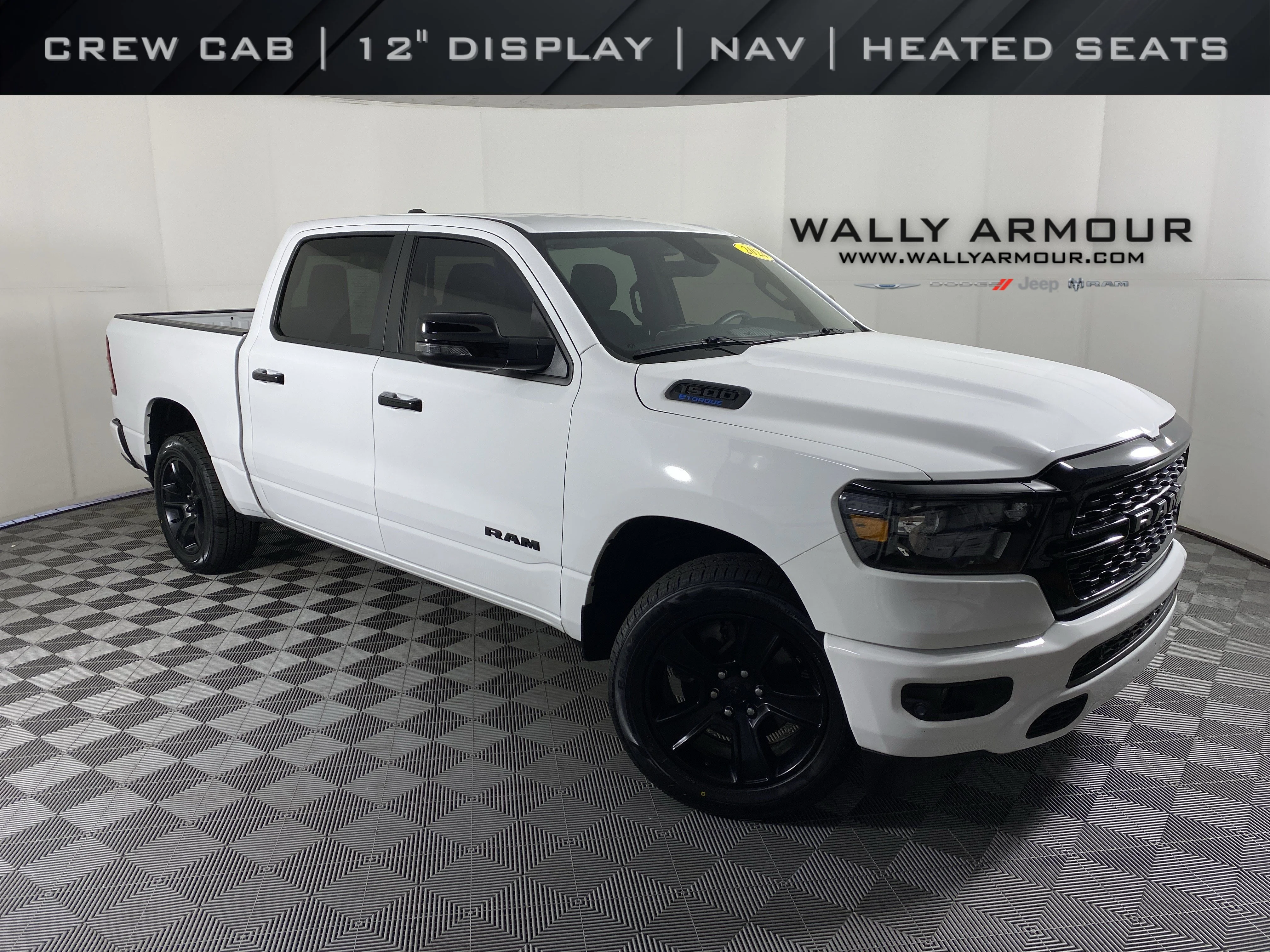 Used 2024 Bright White Clearcoat Ram Big Horn image 1