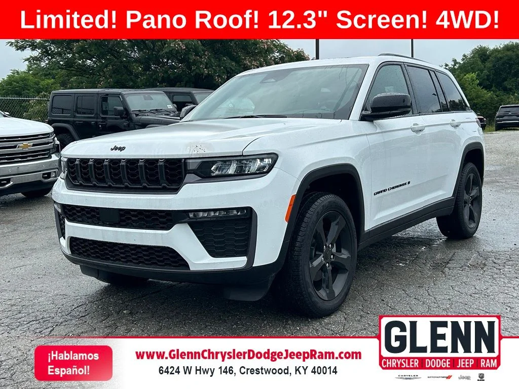 New 2026 Bright White Clear-Coat Exterior Paint Jeep Limited image 1