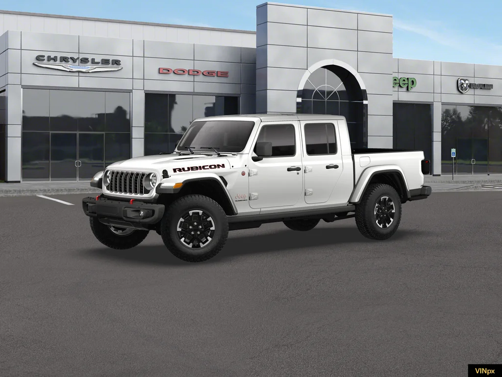 New 2026 Bright White Clear-Coat Exterior Paint Jeep Rubicon X image 1