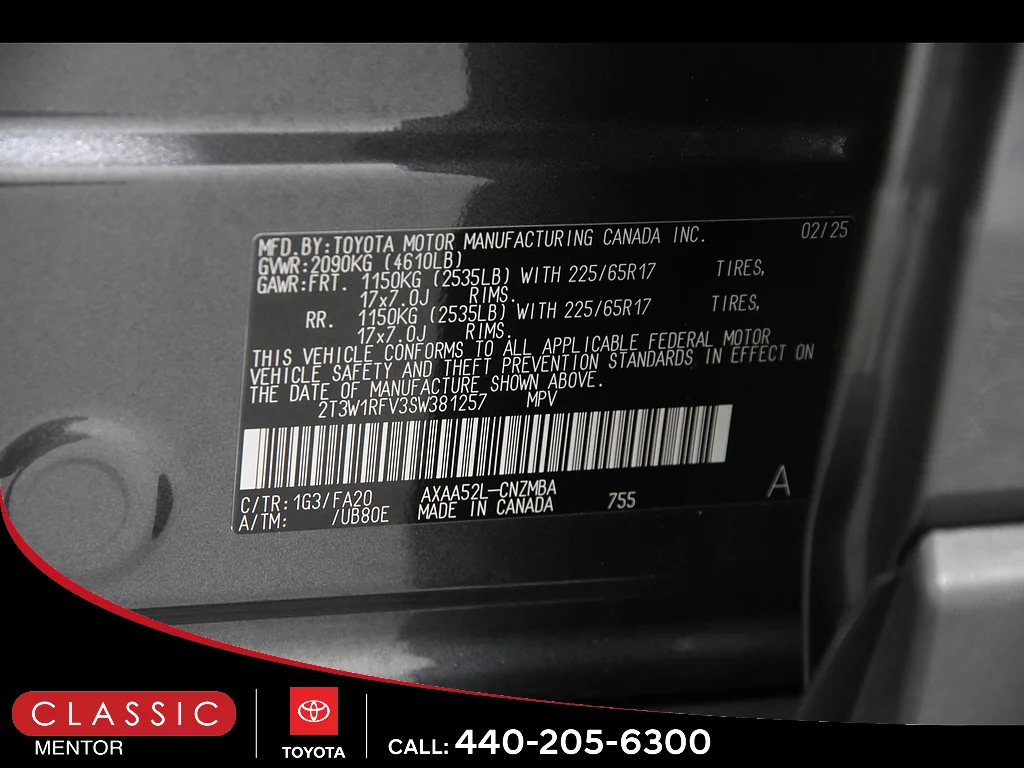 Used 2025 Magnetic Gray Metallic Toyota XLE image 23