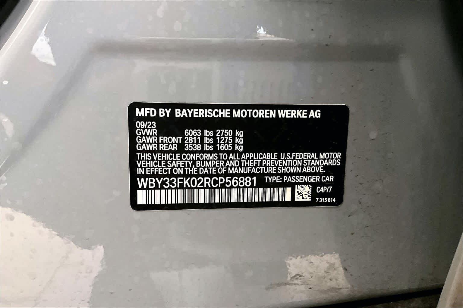 Used 2024 Brooklyn Grey Metallic BMW eDrive40 image 31