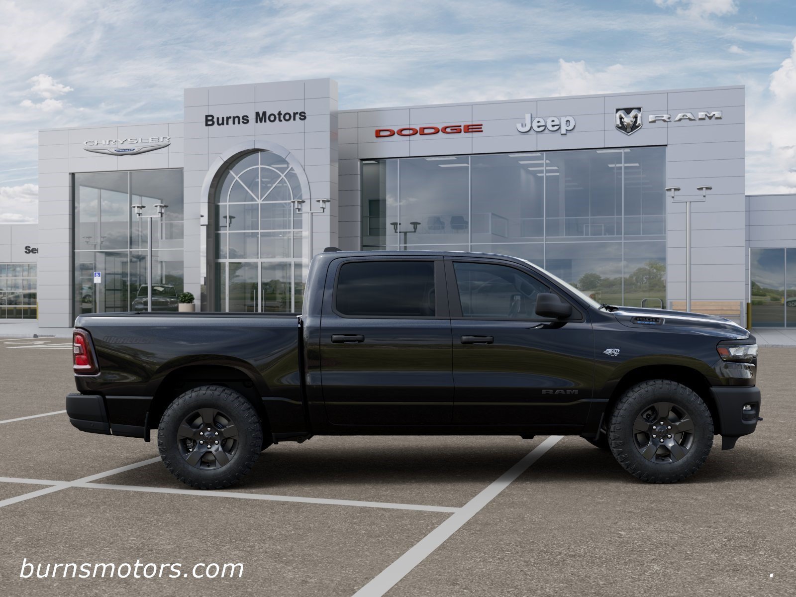 New 2026 Diamond Black Crystal Pearl-Coat Exterior Paint RAM Warlock image 21