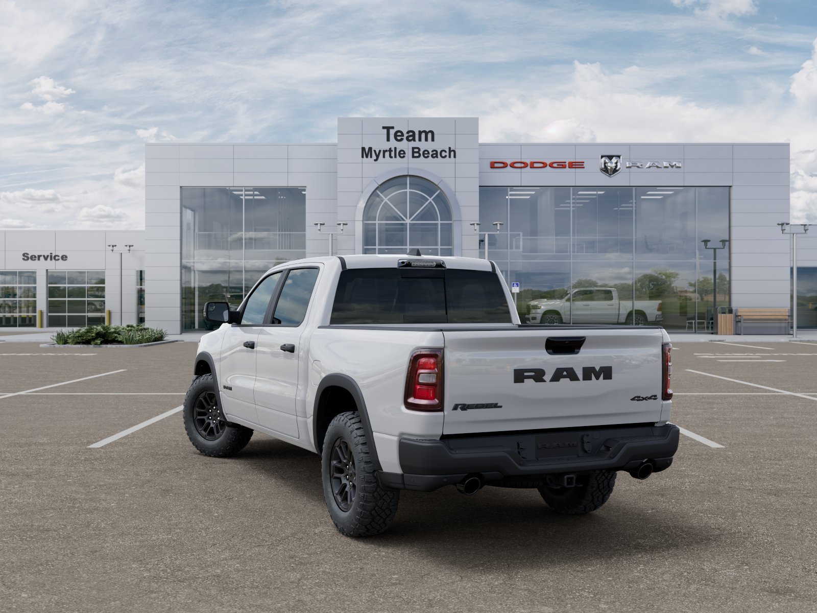 New 2026 Bright White Clear-Coat Exterior Paint RAM Rebel image 30