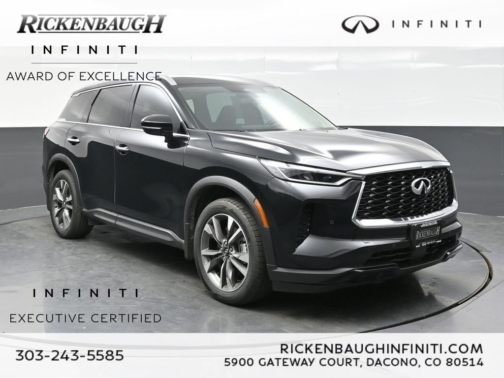 Certified Used 2023 Black INFINITI LUXE image 1