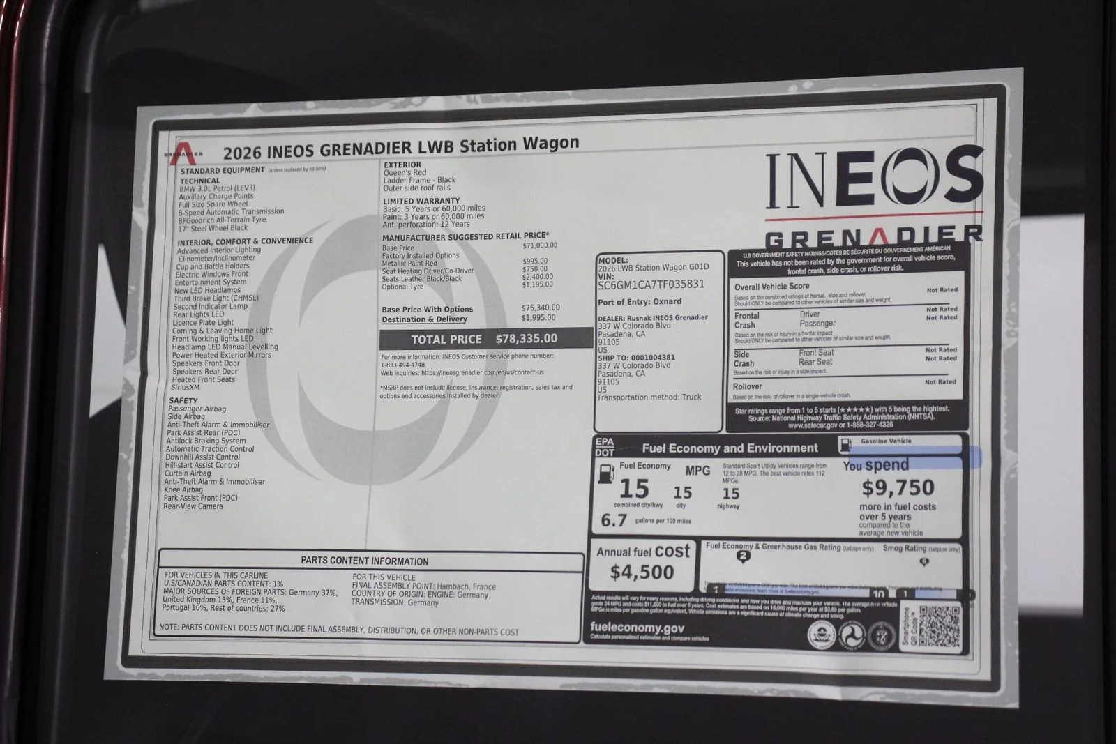 New 2026 Queens Red Metallic INEOS Base image 22