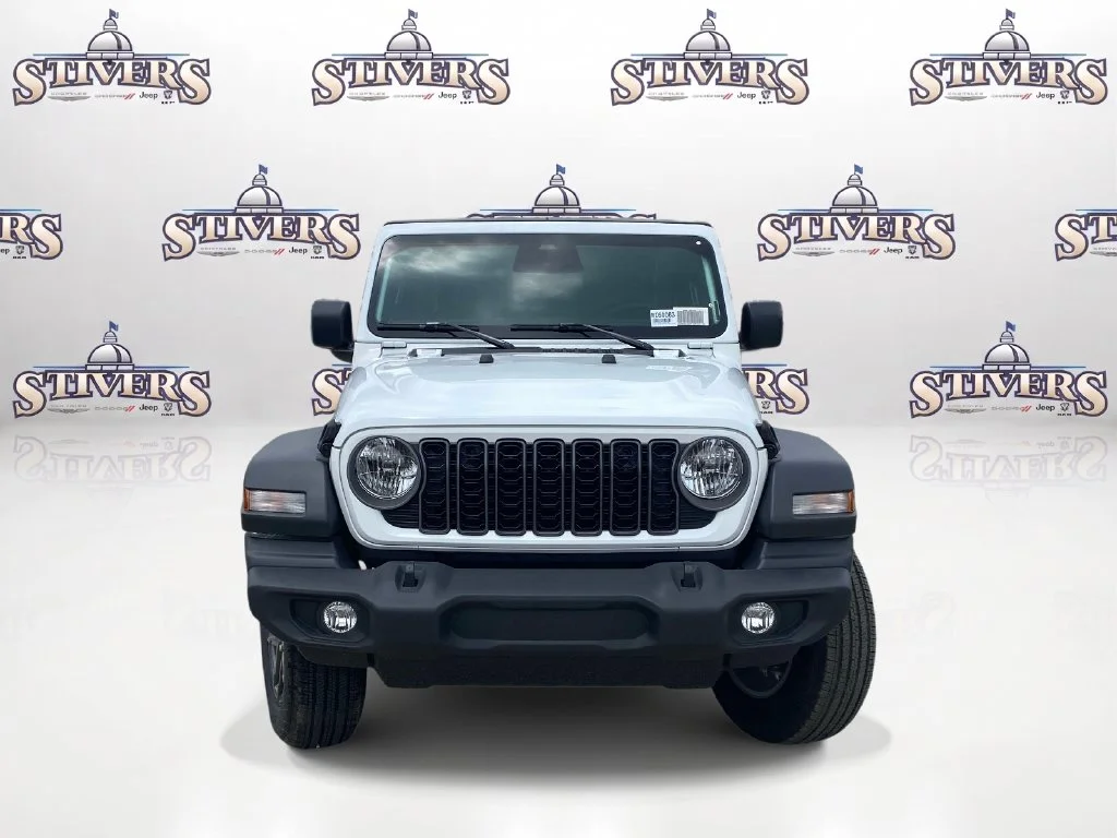 New 2026 Bright White Clear-Coat Exterior Paint Jeep Sport S image 2