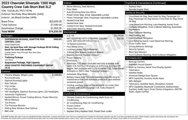 Used 2023 Blue Chevrolet High Country image 10