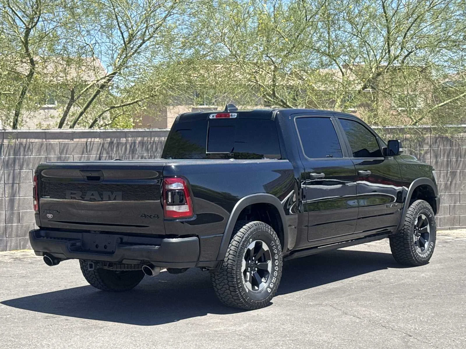 Used 2022 Diamond Black Crystal Pearlcoat Ram Rebel image 8