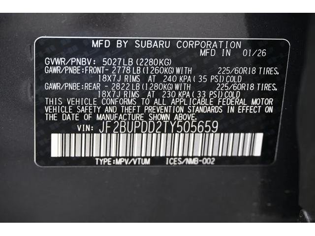 New 2026 Gray Subaru Limited image 54