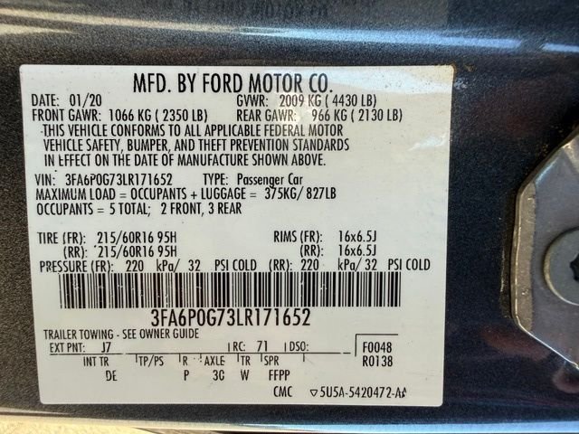 2020 Ford Fusion S - Photo 76