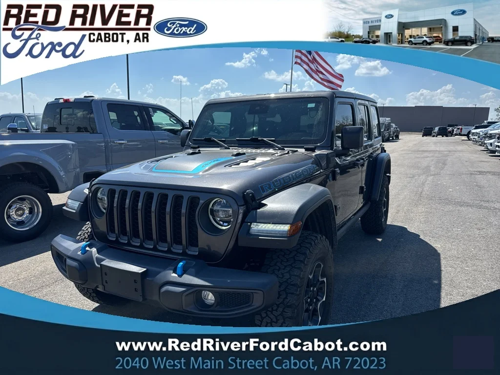 Used 2021 Granite Crystal Clearcoat Metallic Jeep Unlimited Rubicon image 1