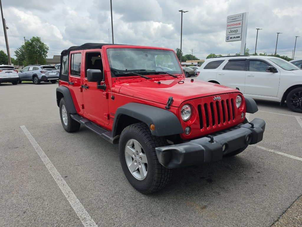 Used 2017 Firecracker Red Clearcoat Jeep Sport image 2