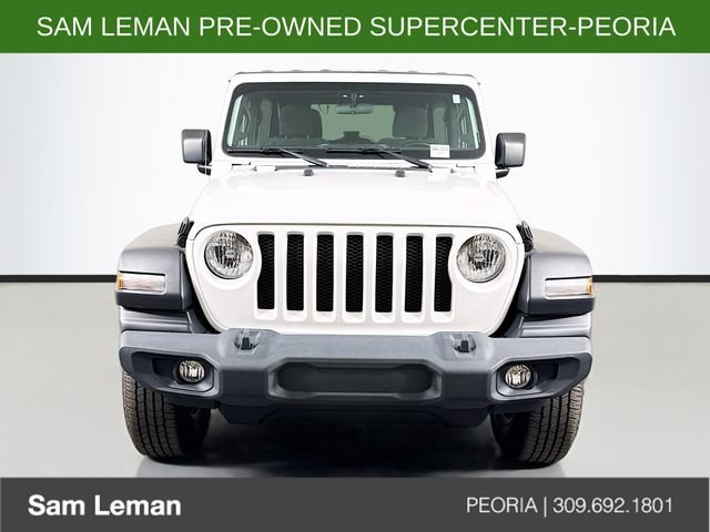 Used 2021 White Jeep Unlimited Sport S image 2