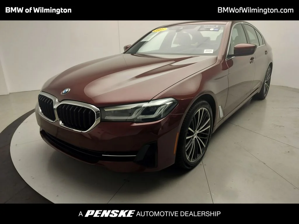 Certified Used 2023 Red BMW 530i image 1