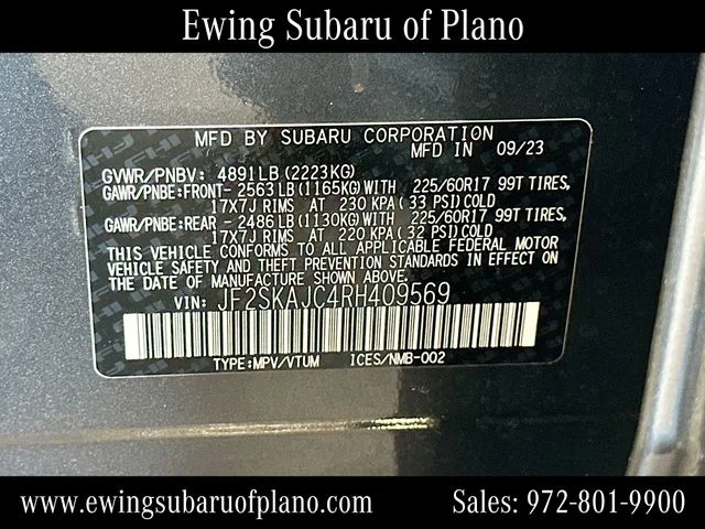 Used 2024 Gray Subaru Wilderness image 34