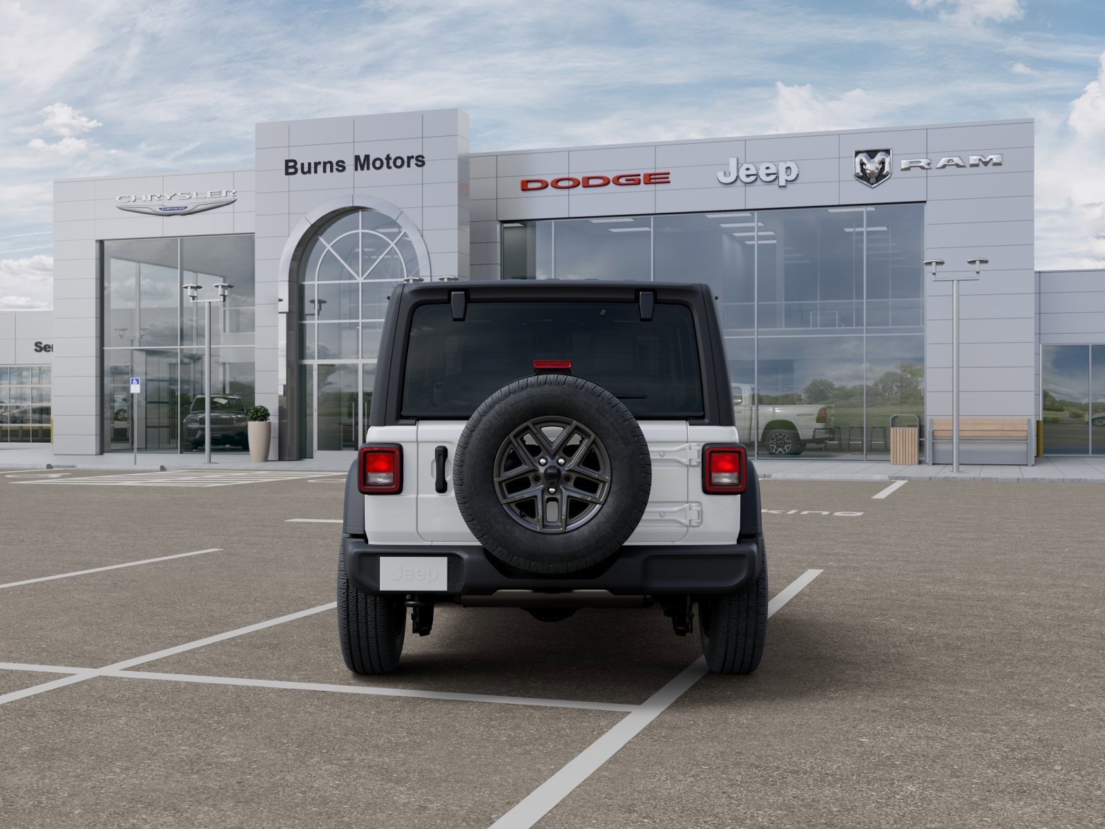 New 2026 Bright White Clear-Coat Exterior Paint Jeep Sport 2-Door image 7