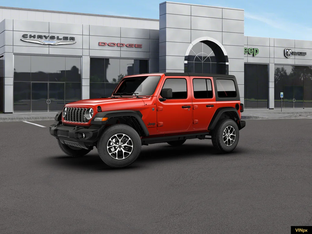 New 2026 Firecracker Red Clear-Coat Exterior Paint Jeep Sport S image 1