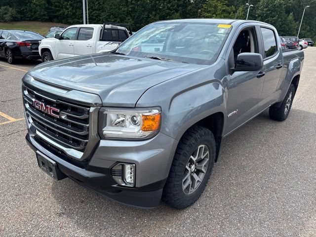 Used 2021 Satin Steel Metallic GMC 4WD AT4 w/Leather image 3