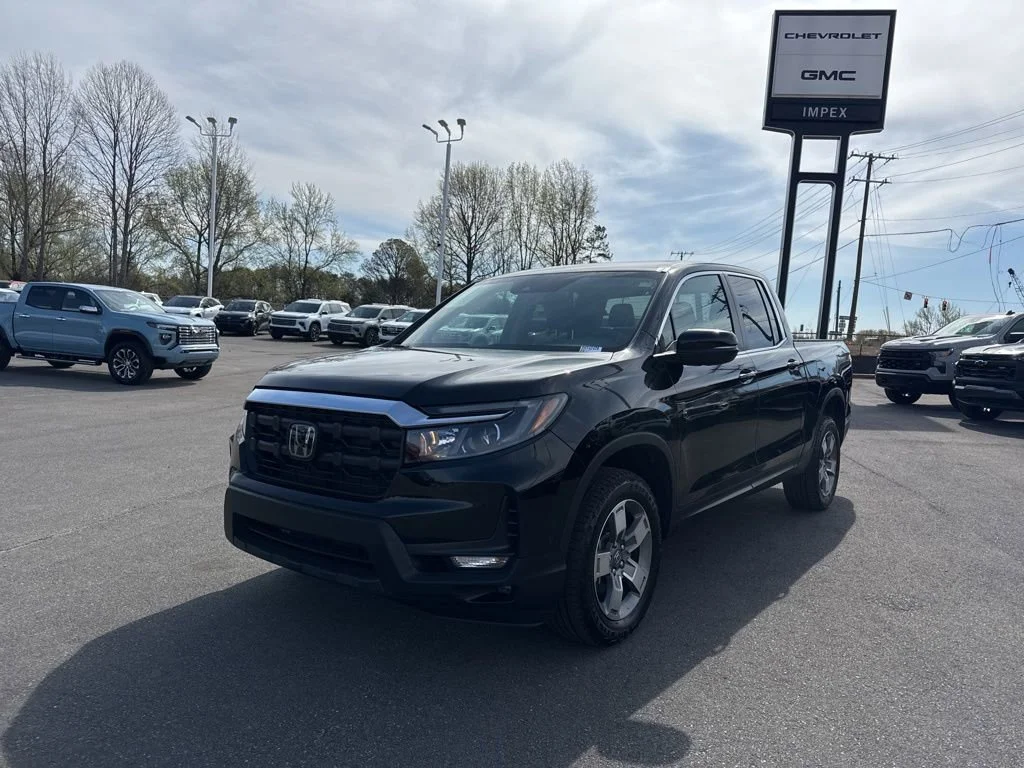 Black 2025 Honda Ridgeline RTL AWD Pickup Truck All-Wheel Drive