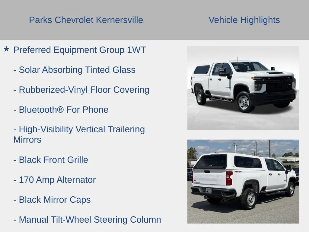 Used 2022 SUMMIT WHITE Chevrolet Work Truck image 11