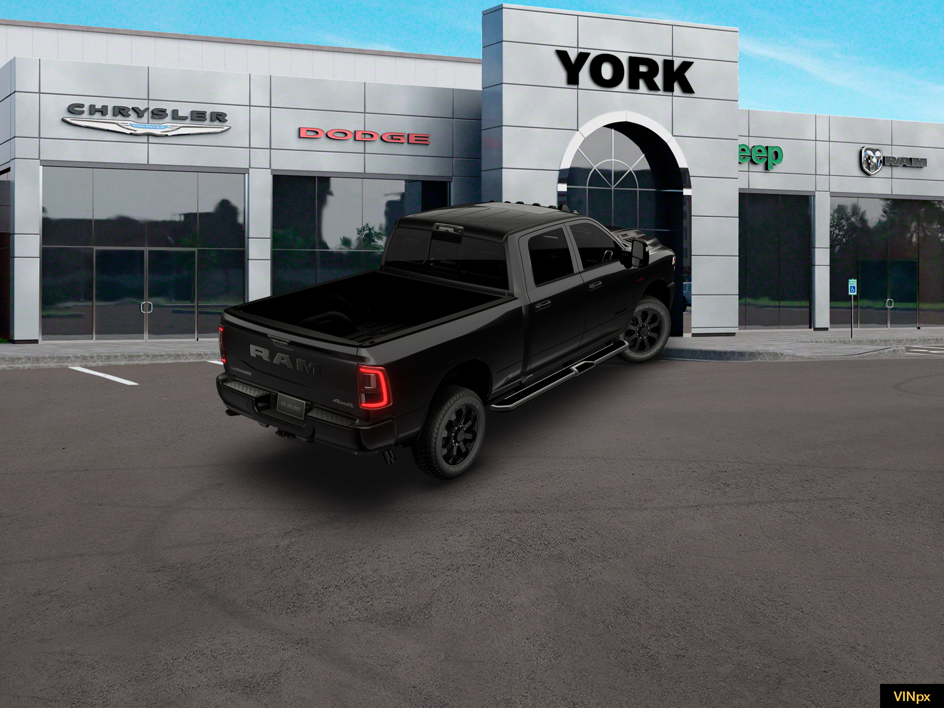 New 2026 Diamond Black Crystal Pearl-Coat Exterior Paint RAM LARAMIE image 19