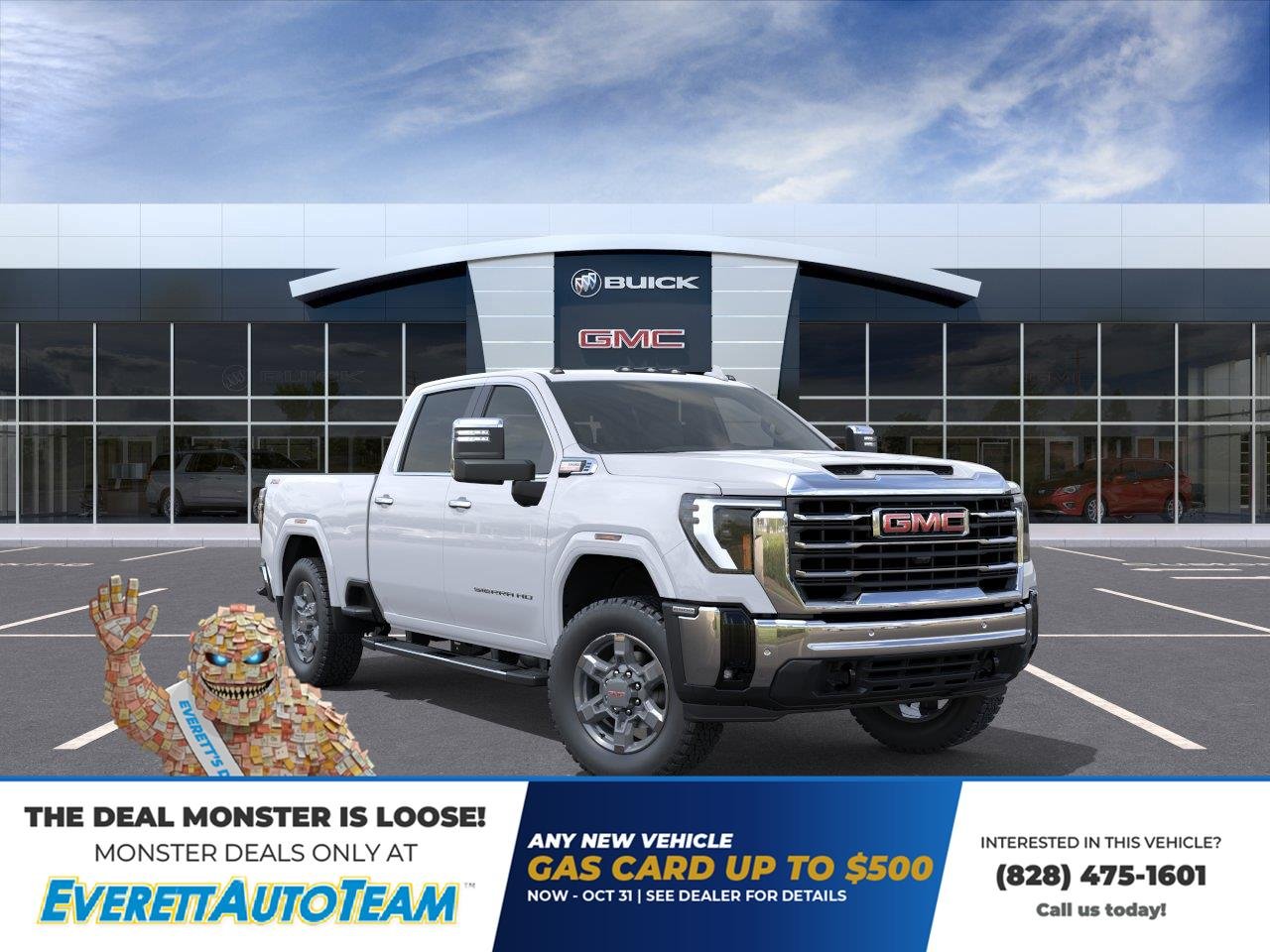 New 2026 Glacier White Tricoat GMC SLT image 1