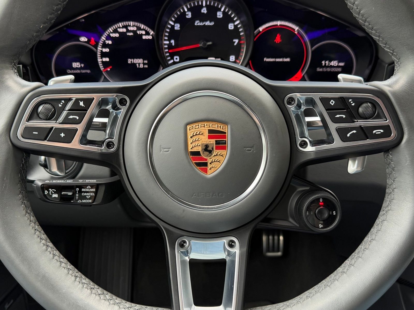 Used 2020 Blue Porsche Turbo image 9
