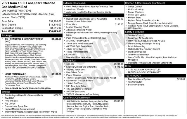 Used 2021 Gray Ram Big Horn/Lone Star image 31