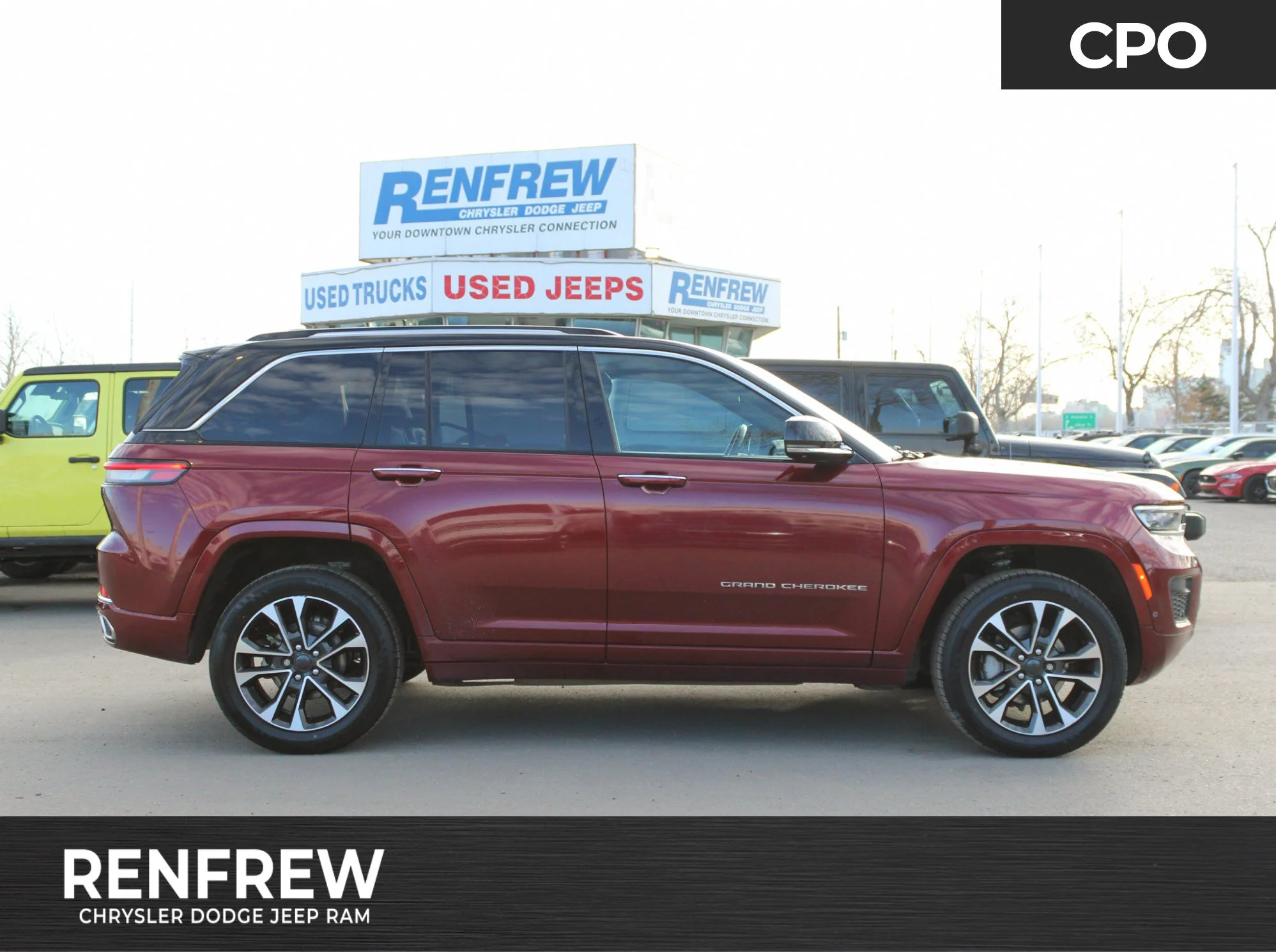 Certified Used 2023 Red Jeep Overland * No Accidents | V6 | Apple CarPlay | Massage Seats | Night Vision | Adaptive Cruise image 1