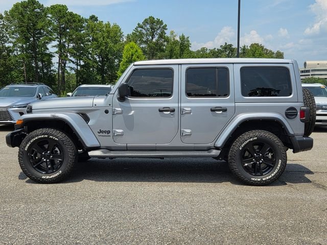 Used 2021 Silver Jeep Unlimited Sahara Altitude image 2