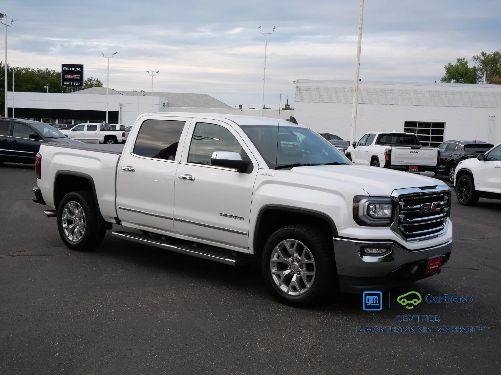 Certified 2018 GMC Sierra 1500 SLT with VIN 3GTU2NEC2JG638338 for sale in Saint Paul, Minnesota