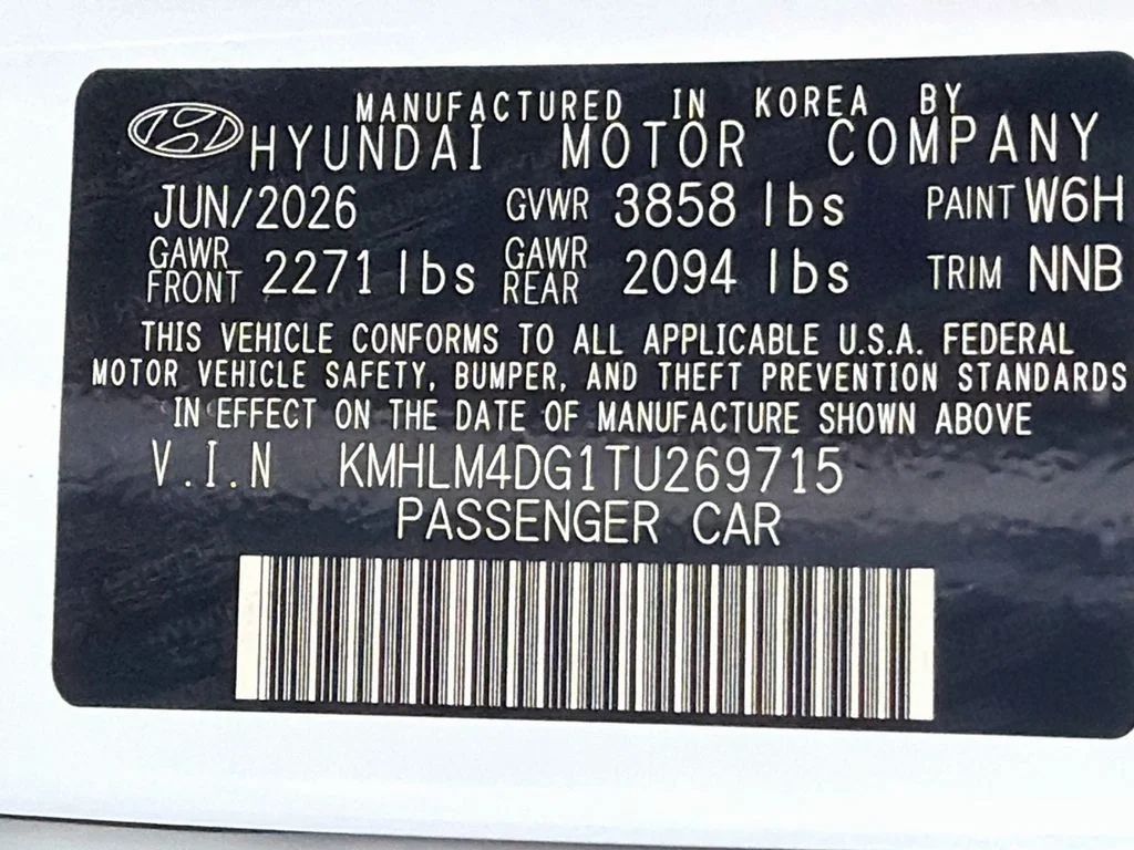 New 2026 Serenity White Hyundai SEL Sport Plus image 31