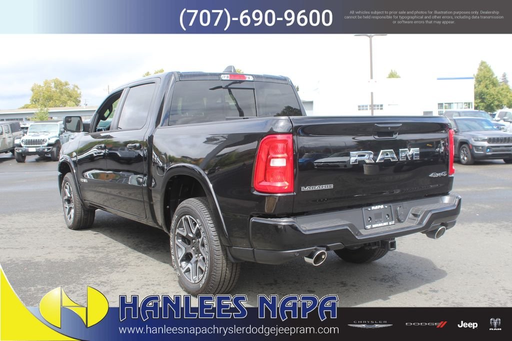 New 2026 Diamond Black Crystal Pearl-Coat Exterior Paint RAM Laramie image 9