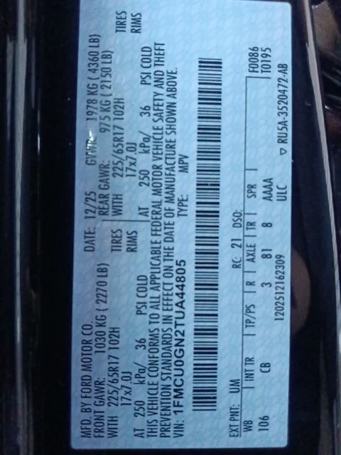New 2026 Agate Black Metallic Ford Active® image 34