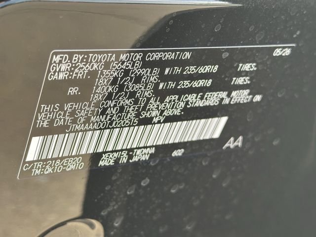 New 2026 Midnight Black Metallic Toyota  SE image 25
