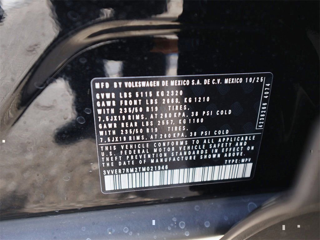 New 2026 Black Volkswagen 2.0T SE image 29
