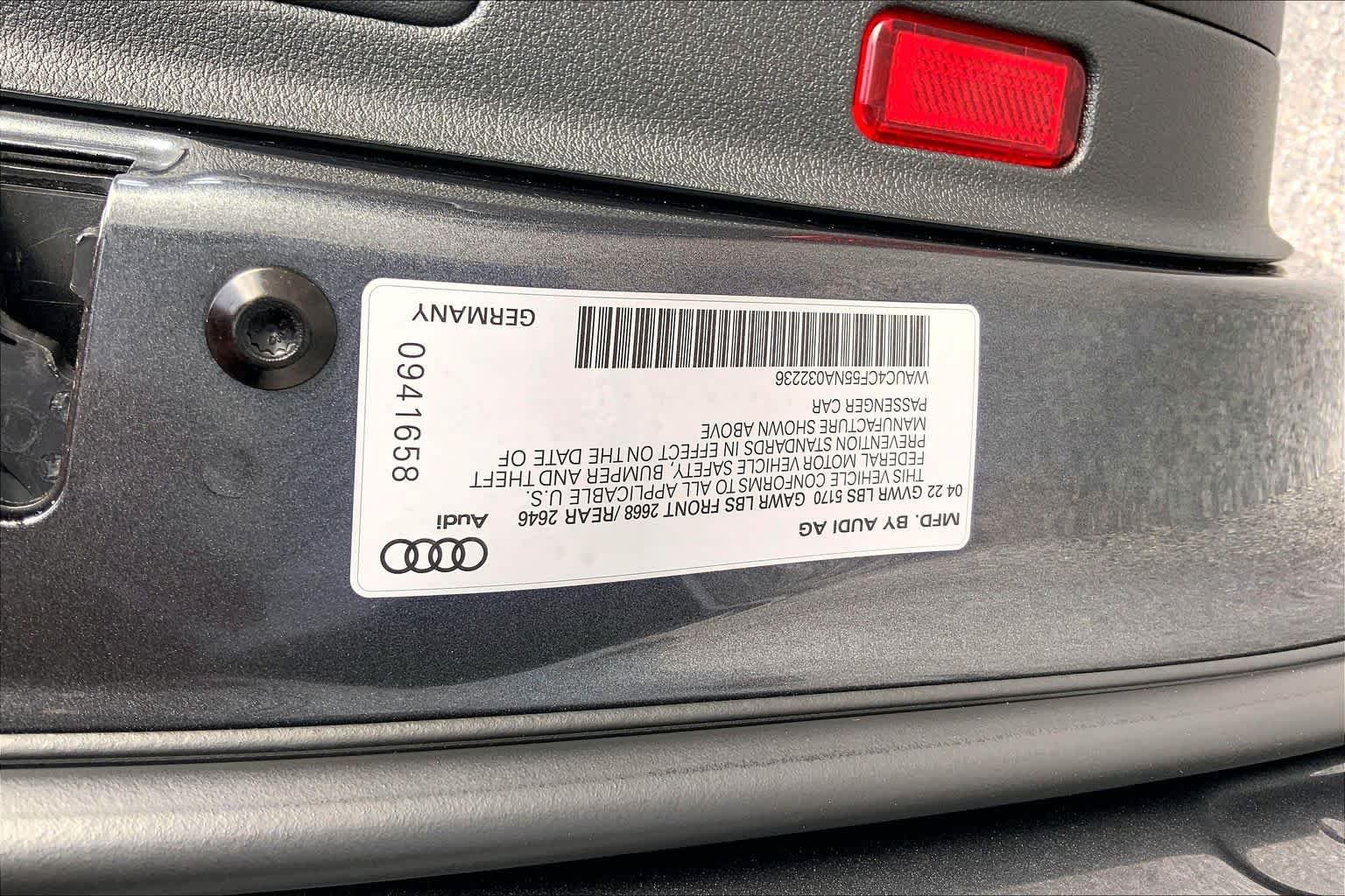 Used 2022 Daytona Gray Pearl Effect Audi Premium Plus image 36