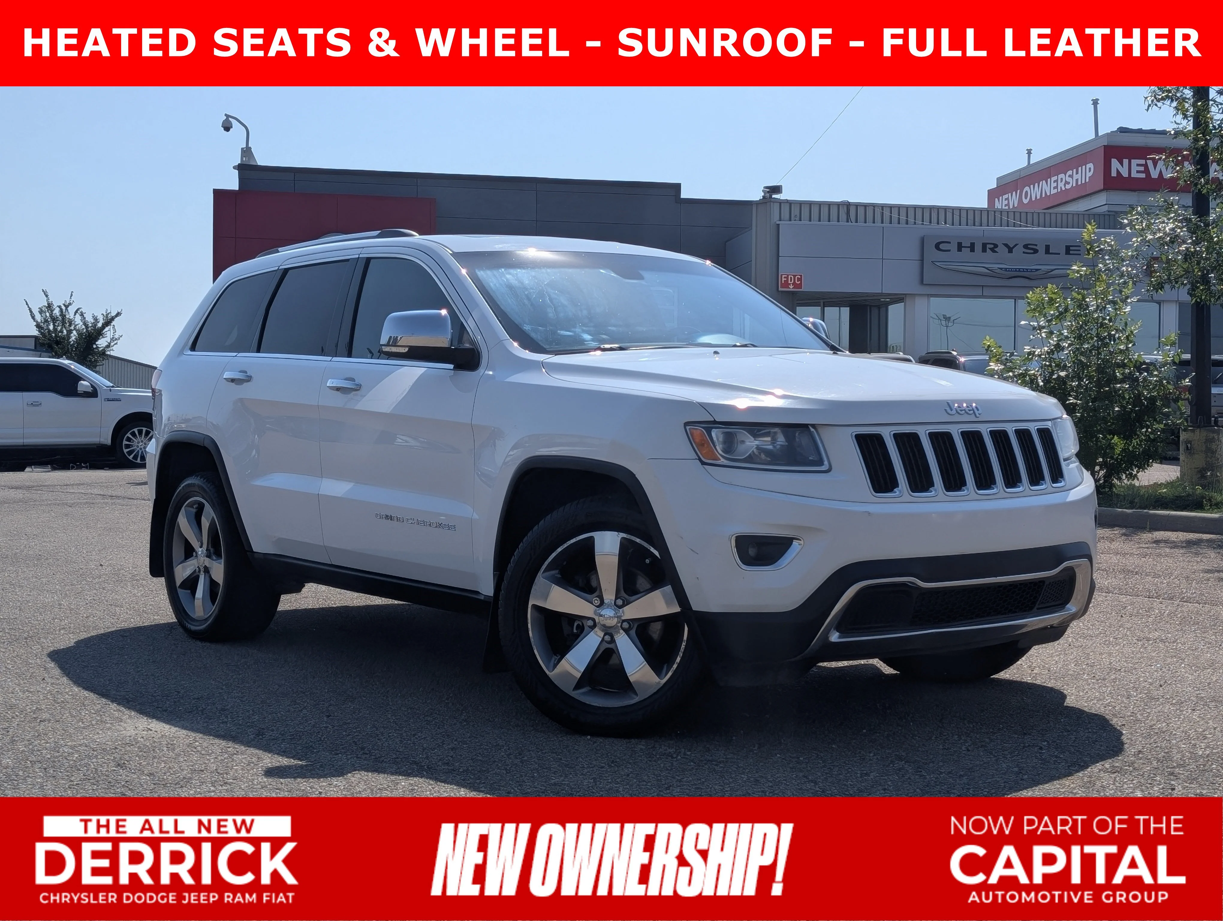 Used 2014 Bright White Clearcoat Jeep Limited image 1