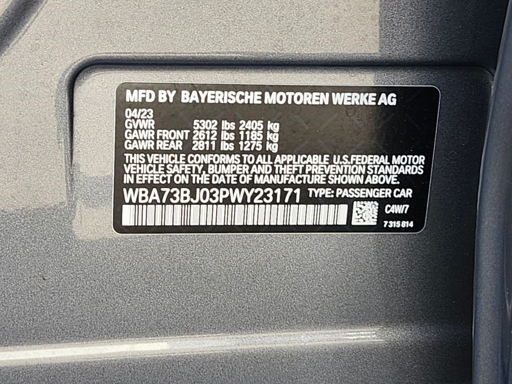 Certified Used 2023 Gray BMW 540i xDrive image 36
