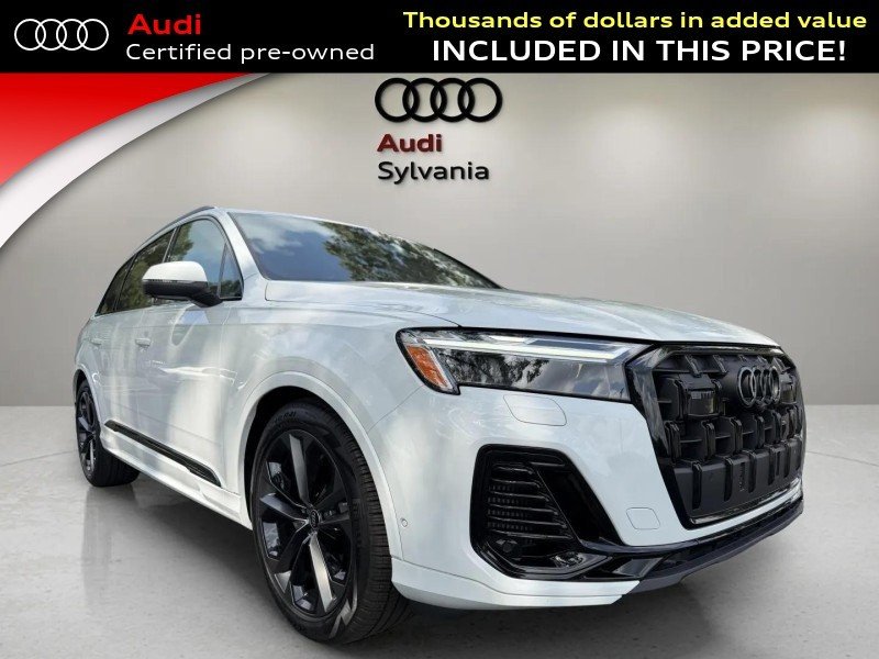 Certified Used 2025 Glacier White Metallic Audi Premium Plus image 1