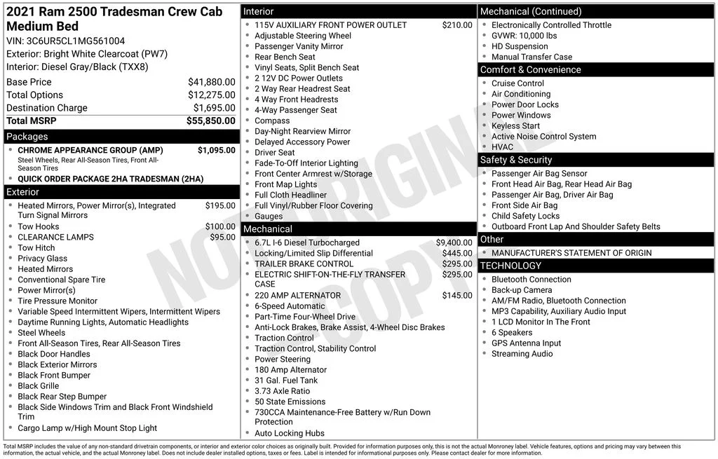 Used 2021 White Ram Tradesman image 4