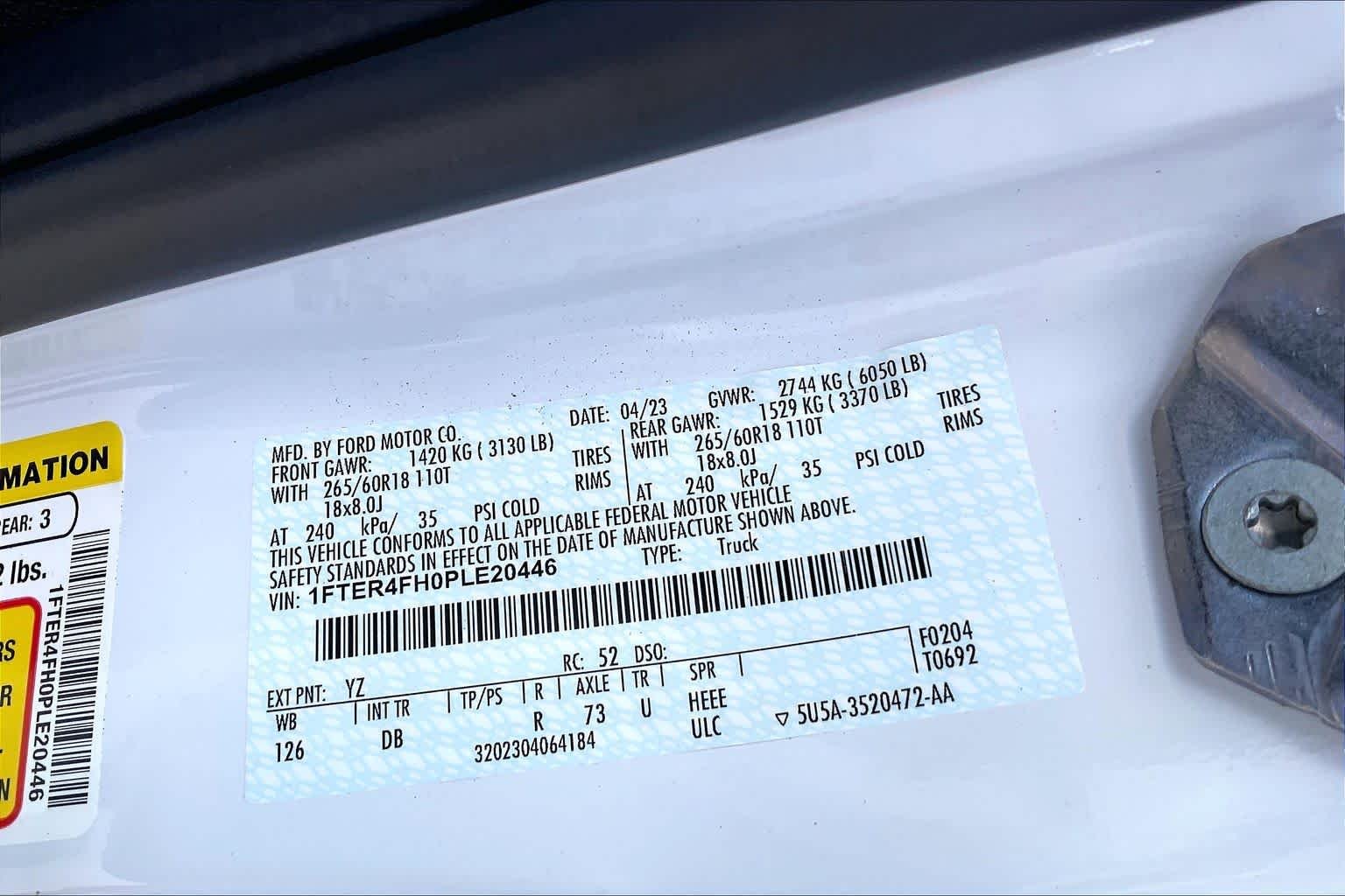Used 2023 Oxford White Ford LARIAT image 35