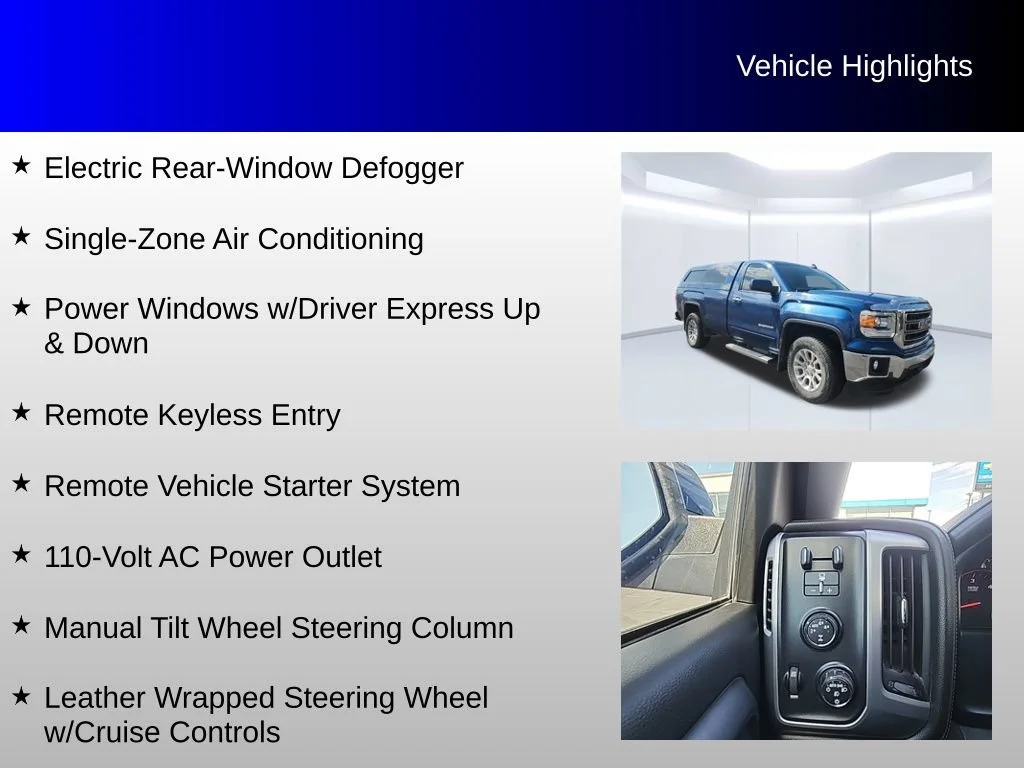 Used 2015 STONE BLUE METALLIC GMC SLE image 24