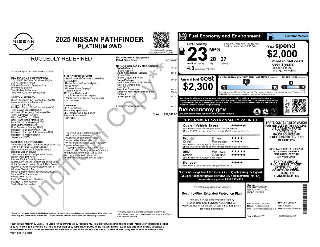Used 2025 Gray Nissan Platinum image 28